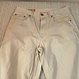 Faconnable‎ Jeans Mens 33x31 Beige Straight Leg Denim 5 Pocket Pants Casual